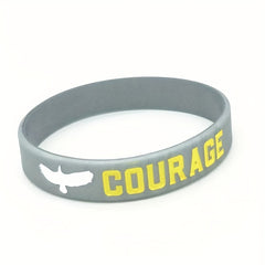 Dream Courage Strength Silicone Bracelet Unisex Wristband