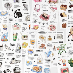 2pcs Convenience Store Series Journal DIY Stickers