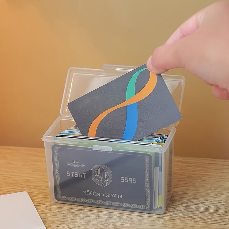 2pcs Business Card Organizer Card Collection Box Business Card Holder Organizer