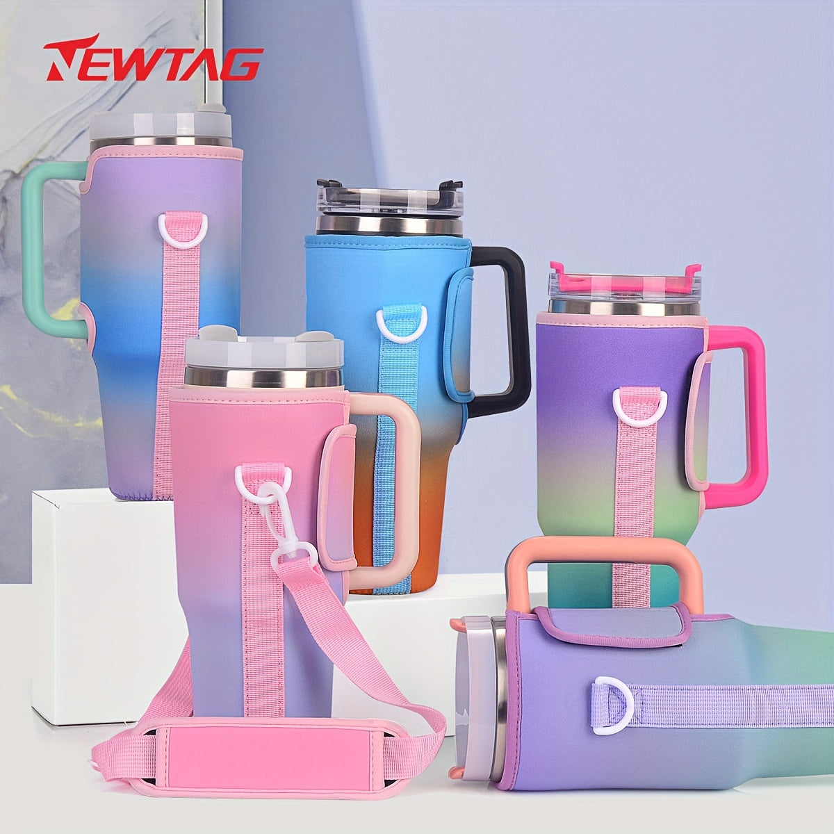 Insulated Gradient Cup Sleeve for 40oz Car Tumbler Cup