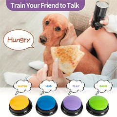 Dog & Cat Training Voice Buttons - Easy Communication & Speech Training