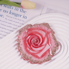 Silicone Flower Coaster Resin Molds for DIY Epoxy Casting Cup Mat Home Decor