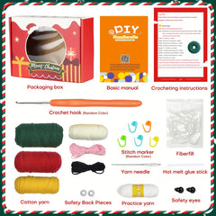 DIY Crochet Doll Set Christmas Puppy Materials Adorable Dolls