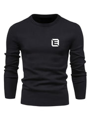 Men's Knitted Sweater Active Mid Stretch Slim Fit Warm Pullover