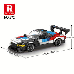 Assembly Racing Car Model Kit Building Block Toy Gift