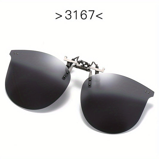 Men's Clip on Flip Up Polarizing Sunglasses Driving Glasses