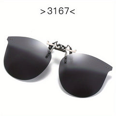 Men's Clip on Flip Up Polarizing Sunglasses Driving Glasses