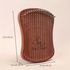 17 Tone Mini Harp Lyre Organ with Accessories