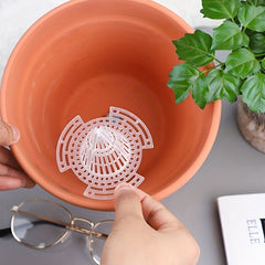 5pcs Flower Pot Hole Mesh Pad DIY Planter Bottom Grid Mat Mesh Hole Screens