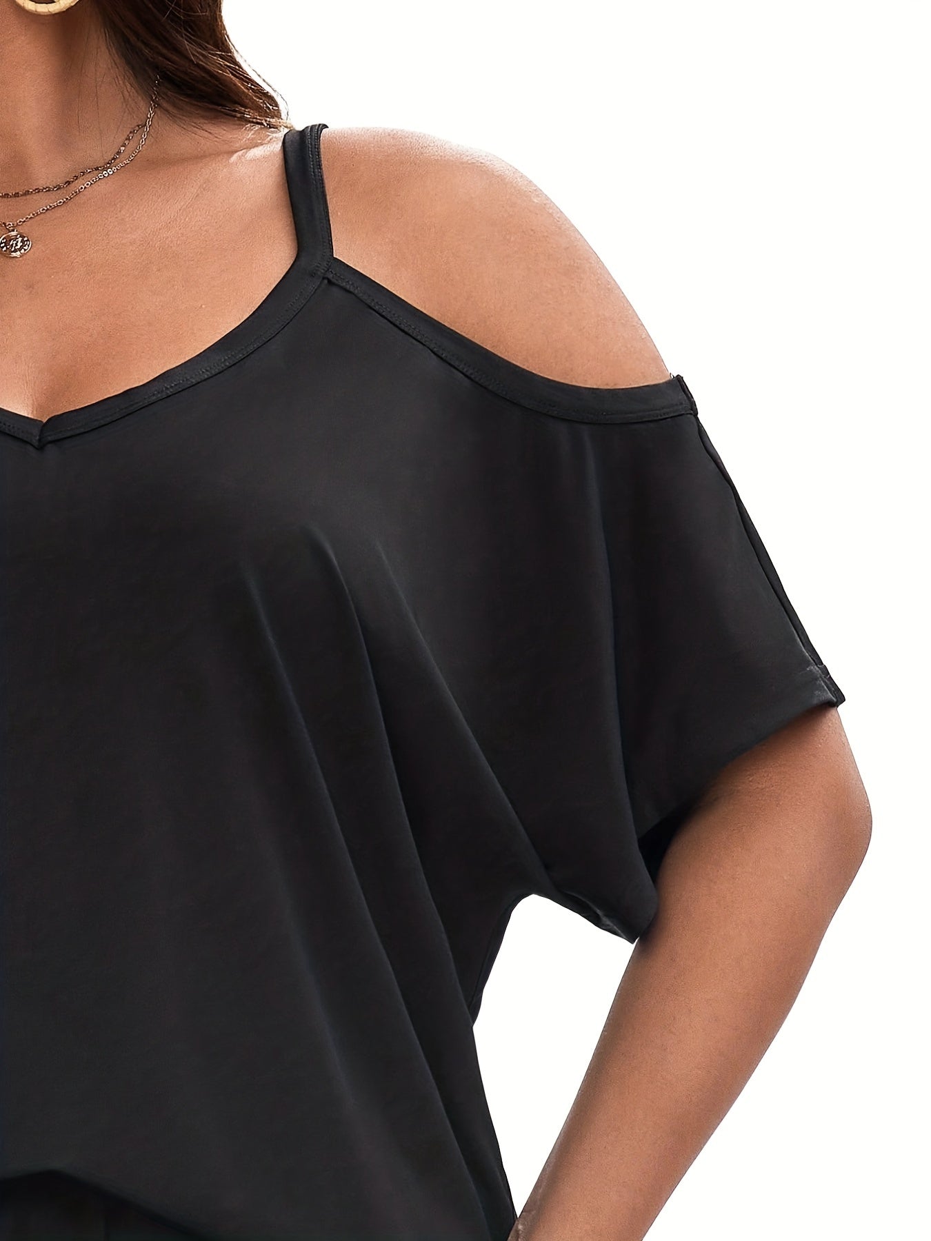 Solid One Shoulder Cut Out Top & Pants Set