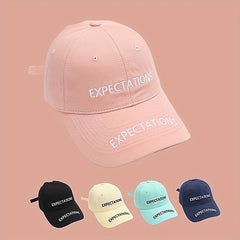 Letter Embroidery Baseball Cap Candy Sun Hat Adjustable