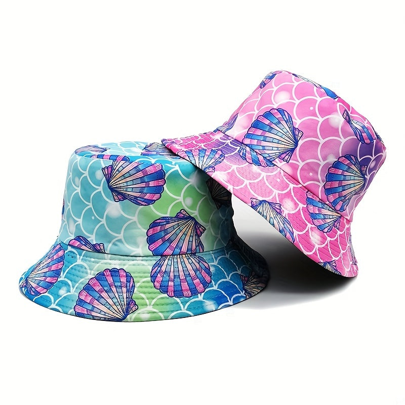 Men's Fisherman Hat Double sided Outdoor Sunshade Beach Basin Hat