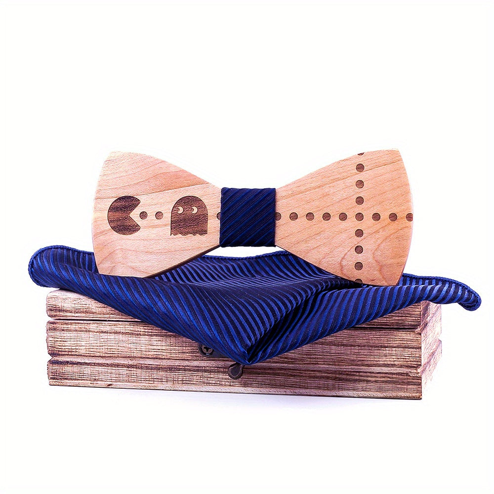 Wooden Carved Bow Tie for the Creative Individual