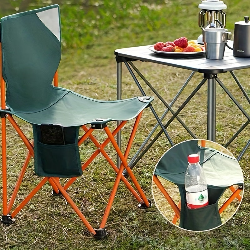 Portable Camping Folding Chair with Backrest for Fishing & Beach