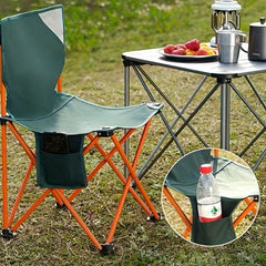 Portable Camping Folding Chair with Backrest for Fishing & Beach