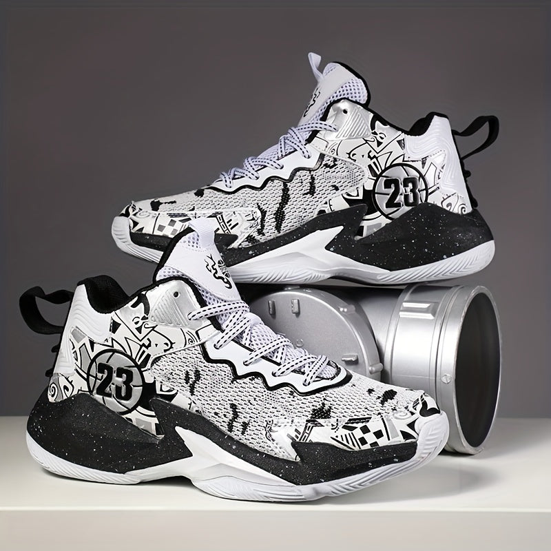 Boy's Block Basketball Shoes Comfy Non Slip Sneakers