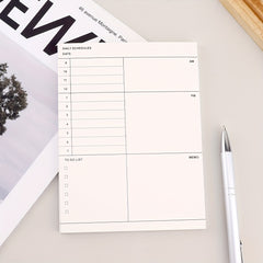 1pc Business Schedule Planner Tear-Off Notebook Monthly Plan To-Do List