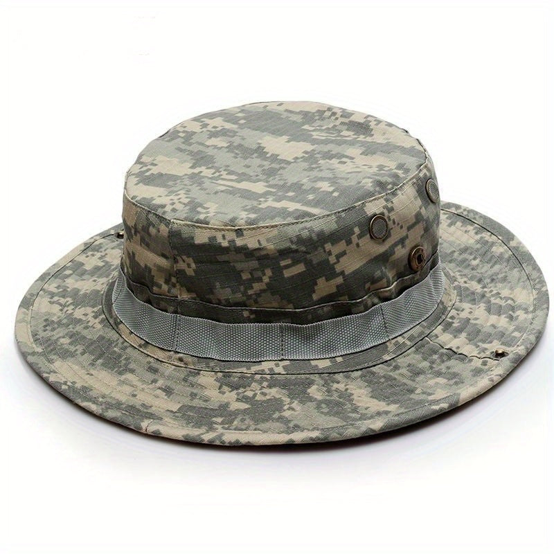 Camouflage Round Brimmed Hats Outdoor Combat Training Fisherman Hats