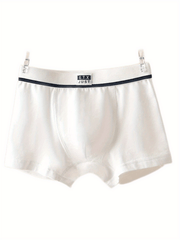 5pcs Toddler Boys Boxer Briefs Contrast Trim Cotton Underwear