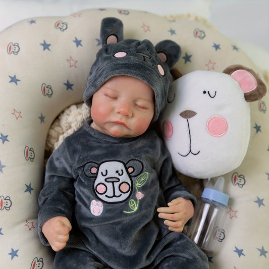 Realistic 72 cm Reborn Baby Doll Soft Vinyl Body Lifelike Newborn Baby Doll