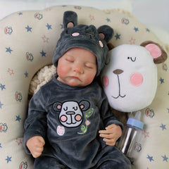 Realistic 72 cm Reborn Baby Doll Soft Vinyl Body Lifelike Newborn Baby Doll