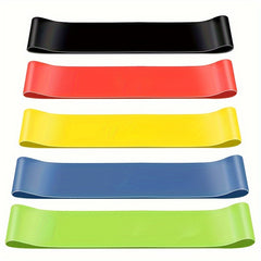 5pcs Resistance Bands Set Elastic Yoga Stretching Exercise Bands