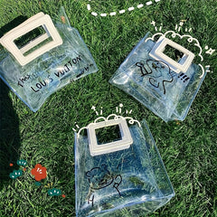 Halloween DIY Graffiti Painting Handbag Gift Bag with Paint Brushes