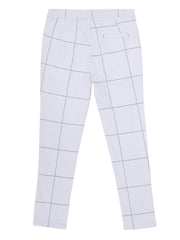 Men's Plaid Slim Fit Dress Pants Stretch Skinny Leg Long Trousers