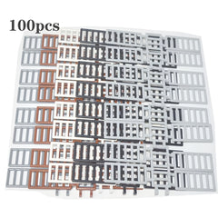 MOC Building Blocks Rod 7x3 with Double Clamp Ladder Stairs 6020
