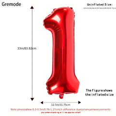 6 Cm Red Large Numbers 0 9 Birthday Party Decorations
