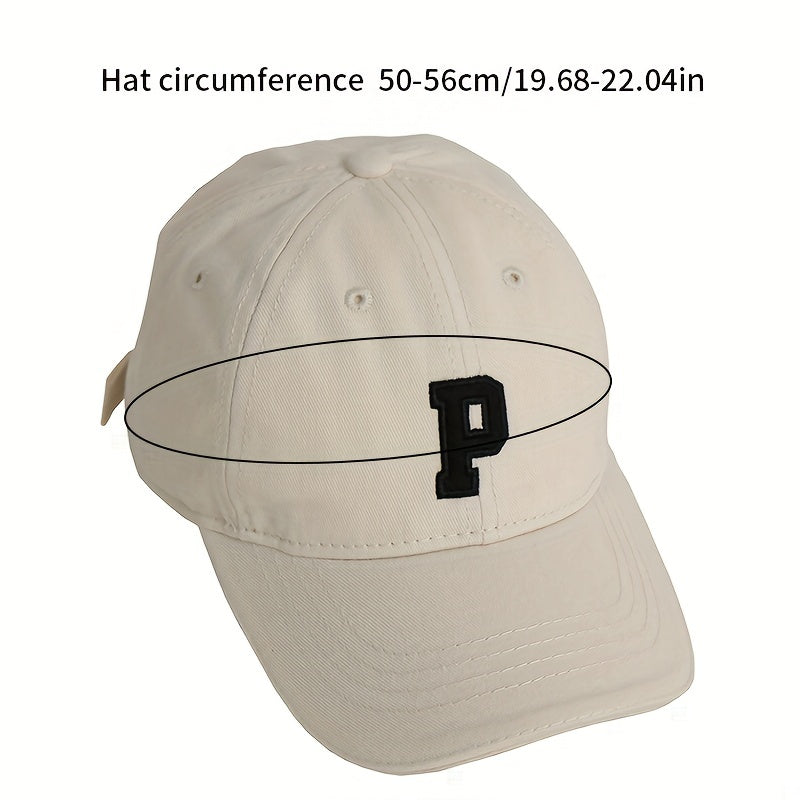 Baby Boys Casual Baseball Cap P Embroidery Sun Protection Cap