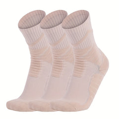 3 Pairs Thickened Non slip Basketball Crew Socks