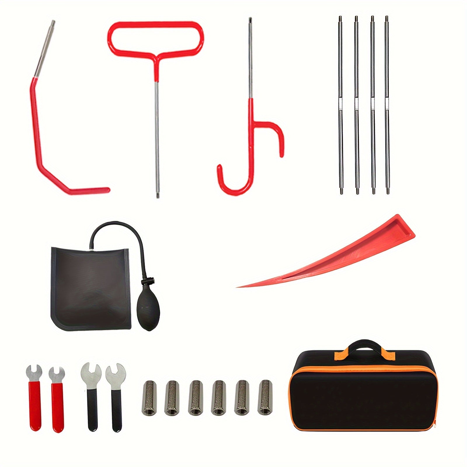 20pcs Car Repair Tool Roadside Emergency Airbag Supplies Air Wedge Pump