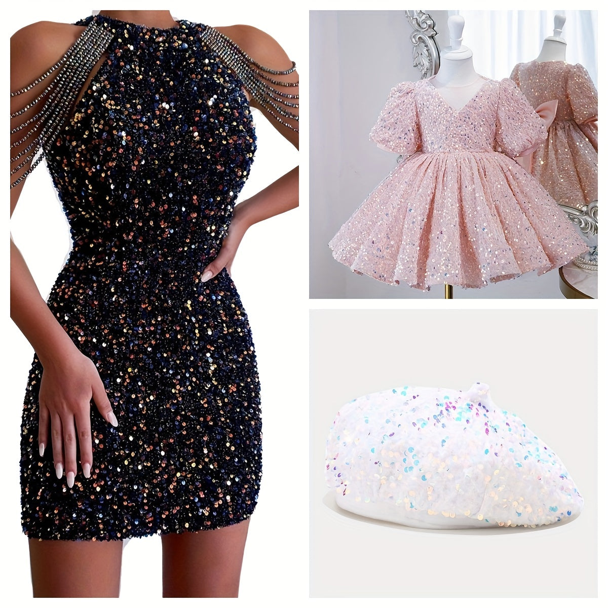 Colorful Velvet Sequin Fabric Glitter And Embroidery DIY Sewing Material
