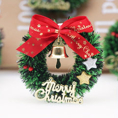 Dollhouse Christmas Decorations Toy House Scene Model Christmas Wreath