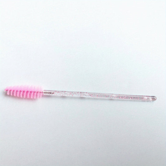 50pcs Crystal Eyelash Mascara Brushes for Daily Makeup and Eyebrow Grooming