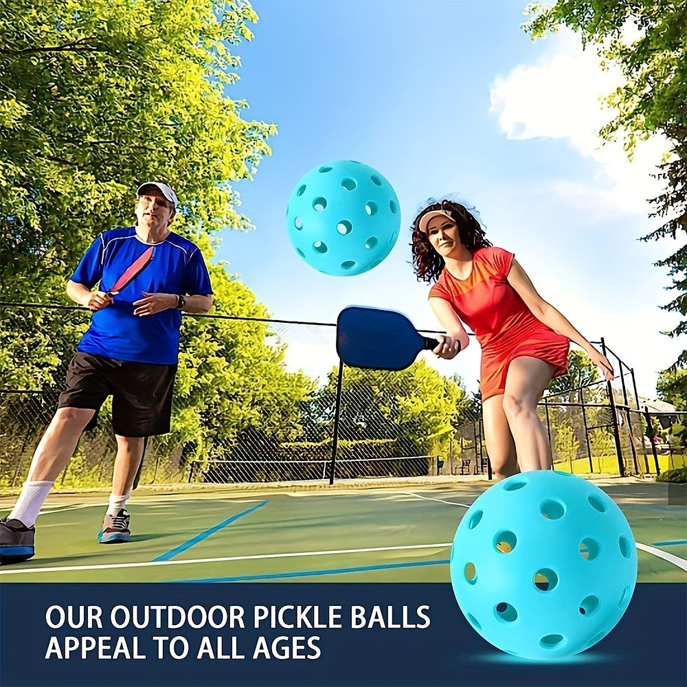 12pcs Durable Pickleball for Outdoor Sports 74mm 40 Holes