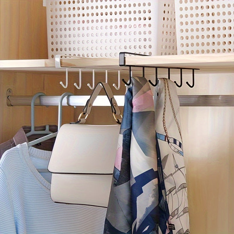 2pcs Kitchen Storage Rack Hanging Hook Cabinet Hanging Rack