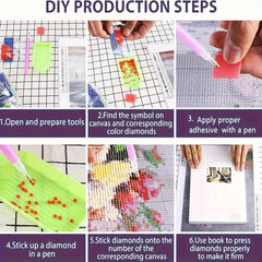 Floral & Parrot 5D Diamond Art Kit for Adults - Perfect Gift