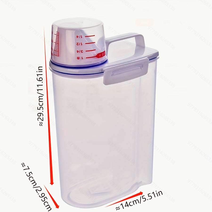 1pc Sealed Grain Storage Box Rice Beans Kitchen Storage Tank