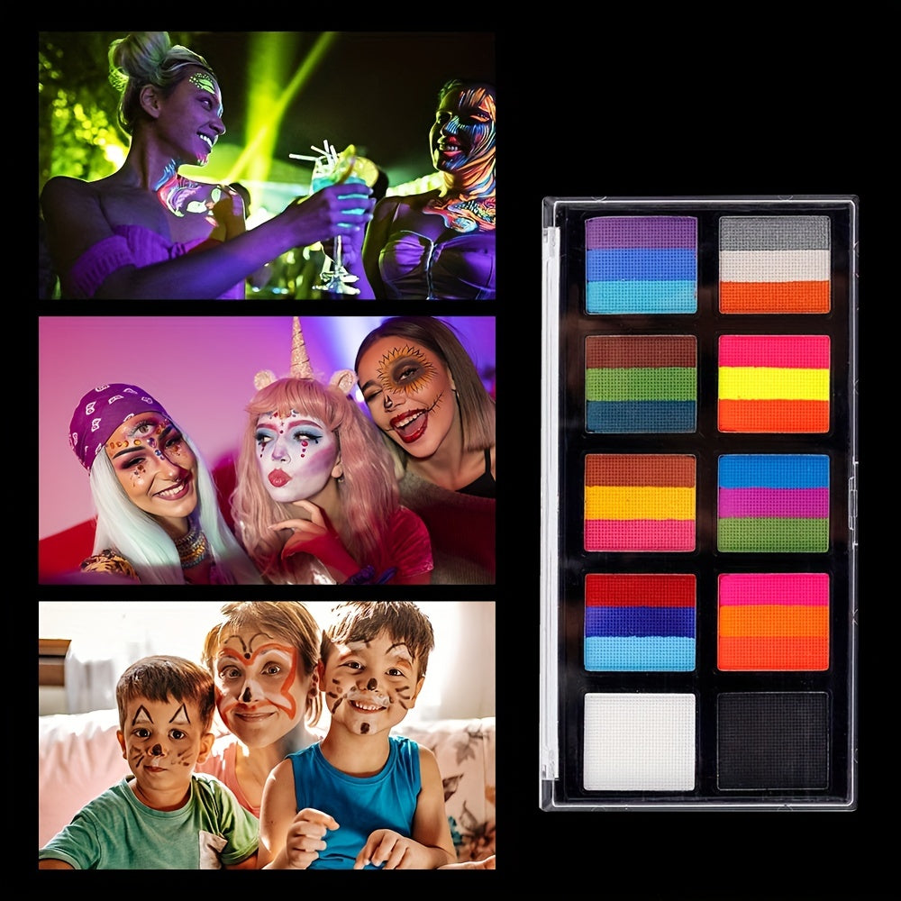 Water Soluble Elf Fairy Palette for Halloween Christmas Face Painting