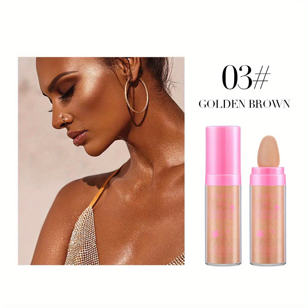 Glitter Highlighter Powder Illuminator Makeup for Fairy Glow