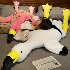 Giant Flamingo Plush Toy Soft & Pink Stuffed Animal Cuddly Home Decor