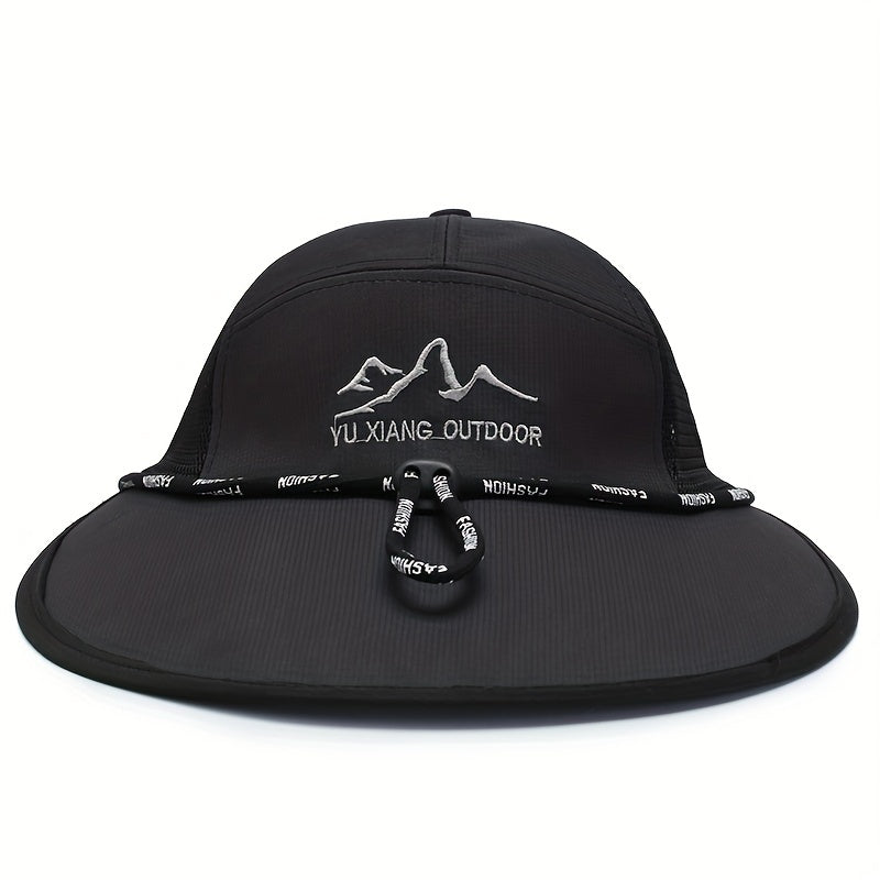 Adjustable Summer Casual Mens Peaked Cap with Letter Embroidery