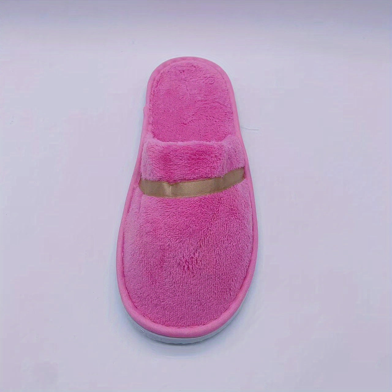 Men's Plush Disposable Spa Slippers Eco friendly Non Slip Home House Shoes