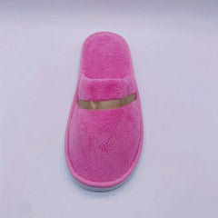 Men's Plush Disposable Spa Slippers Eco friendly Non Slip Home House Shoes