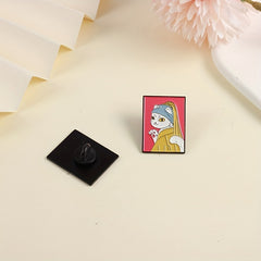 Cute Cartoon Cat Brooch for Kids - Fashionable Accessory