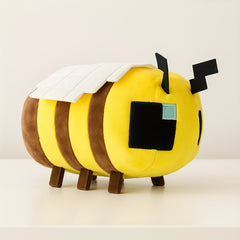 Plush Bee Stuffed Animal Toy Yellow & Brown Bee Huggable Bedtime Companion