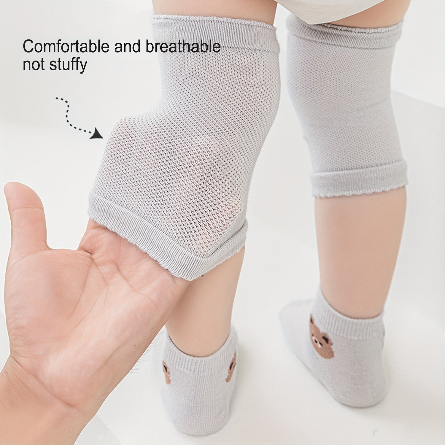 8 Pack Baby Knee Pads & Unisex Protective Socks
