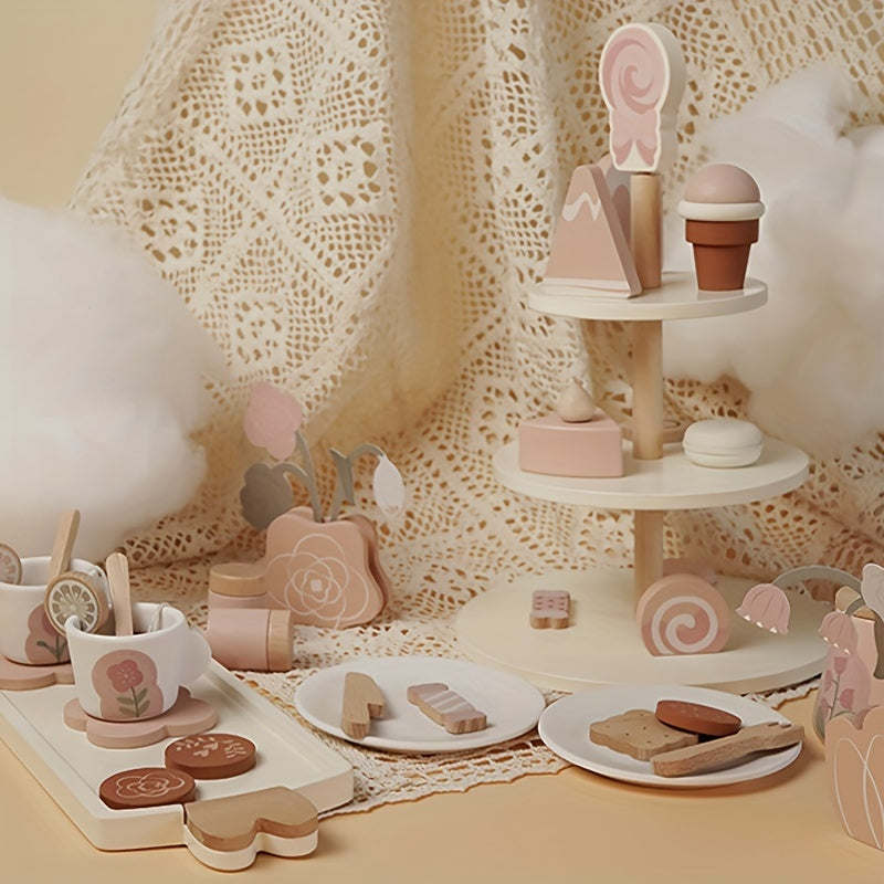 Peach Cheese Tea Dessert Set Play House Toy